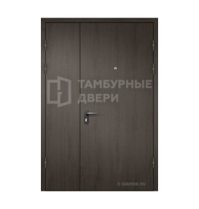 Дверь тамбурная глухая утепленная МДФ — скелет ТД-255